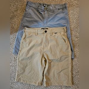2 Pair hurley shorts size 18